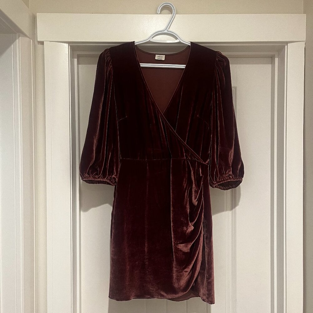 Wilfred Velvet Mini Dress Size 4